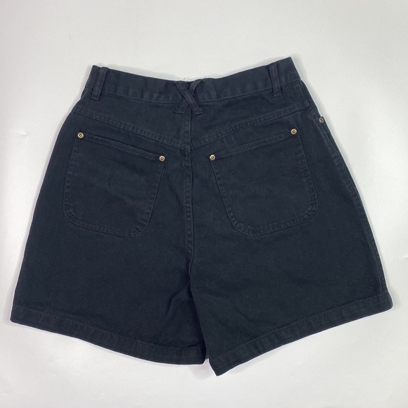 Vintage Christopher & Banks High Waist Black Denim Shorts Size 8 - Picture 2 of 7